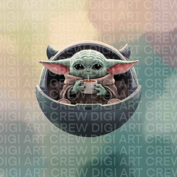 Baby yoda 3D (Chibi)